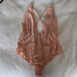 Lace Pink Bodysuit